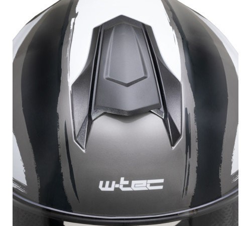 Мотоциклетний шолом W-TEC Integra Graphic - чорно-білий / XS (53-54)
