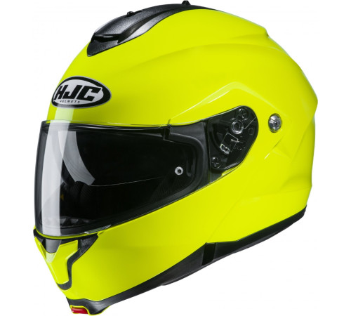 Мотоциклетний шолом Flip-Up HJC C91 Fluo Зелений / M (57-58)