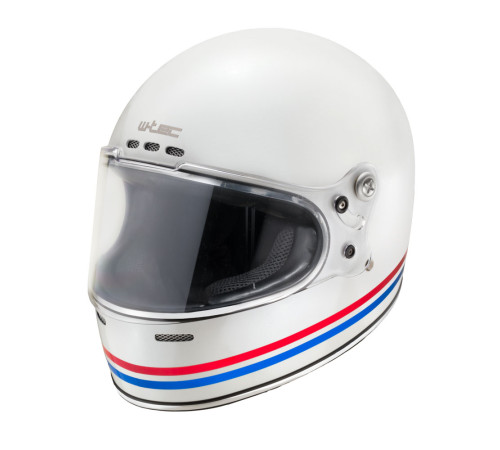 Мотоциклетний шолом W-TEC Cruder Delacro - розмір S(55-56)/білий