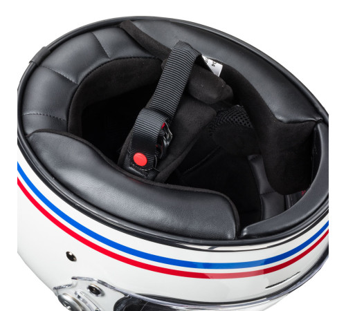 Мотоциклетний шолом W-TEC Cruder Delacro - розмір M(57-58)/білий