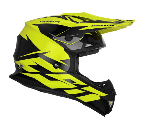 Шолом для мотокросу Cassida Cross Cup Two жовтий XL (61-62)