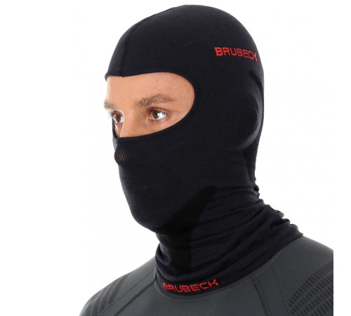 Балаклава унісекс Brubeck Merino KM10370 - S/M - чорна Балаклава унісекс Brubeck Merino KM10370 - S/M - чорна