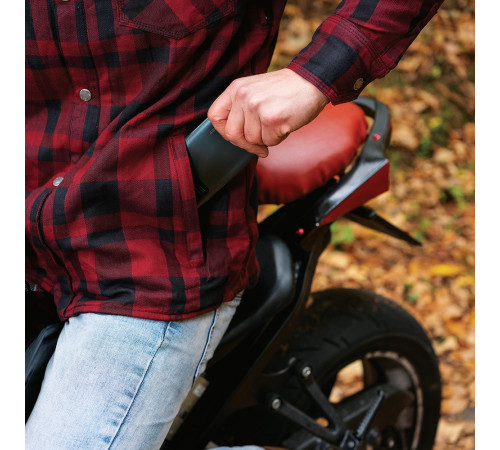 Мотоциклетна сорочка W-TEC Terchis EVO -XL- червоний