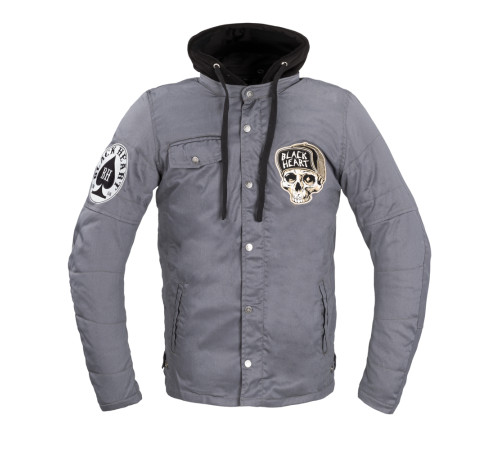Чоловіча мотокуртка W-TEC Black Heart Garage Built Jacket - сірий/М