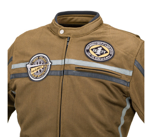 Чоловіча мото куртка W-TEC Bellvitage Brown - коричнева/3XL