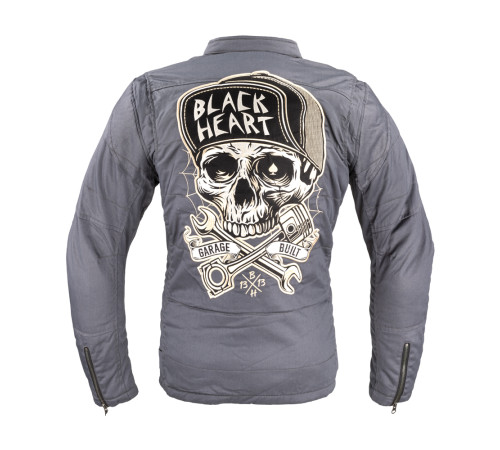 Чоловіча мотокуртка W-TEC Black Heart Garage Built Jacket - сірий/L