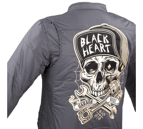 Чоловіча мотокуртка W-TEC Black Heart Garage Built Jacket - сірий/L