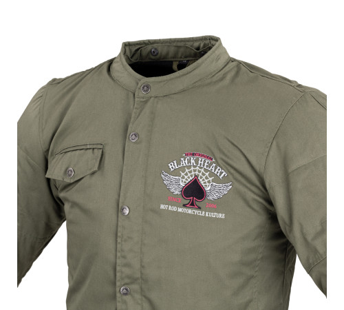Чоловіча мотокуртка W-TEC Black Heart Hat Skull Jacket - хакі/5XL