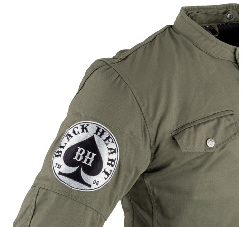 Чоловіча мотокуртка W-TEC Black Heart Hat Skull Jacket - хакі/5XL