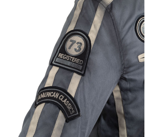 Чоловіча текстильна мотокуртка W-TEC Patriot - сірий / 4XL