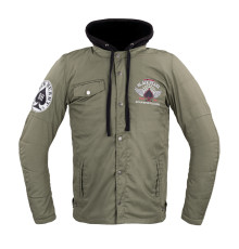 Чоловіча мотокуртка W-TEC Black Heart Hat Skull Jacket - хакі/M