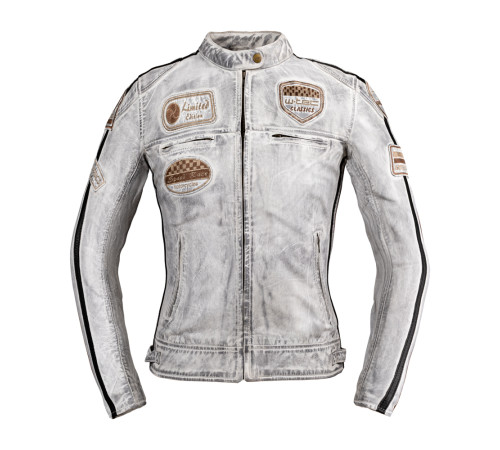 Жіноча шкіряна мотоциклетна куртка W-TEC Sheawen Lady White New - біла/3XL Жіноча шкіряна мотоциклетна куртка W-TEC Sheawen Lady White New - біла/3XL