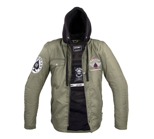 Чоловіча мотокуртка W-TEC Black Heart Hat Skull Jacket - хакі/L