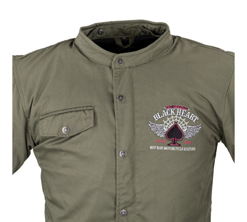 Чоловіча мотокуртка W-TEC Black Heart Hat Skull Jacket - хакі/L