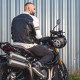 Чоловіча шкіряна мото куртка W-TEC Esbiker - чорно-біла/6XL