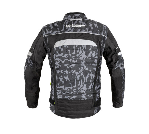 Чоловіча мотокуртка W-TEC Torebaro - чорно-сірий / 6XL