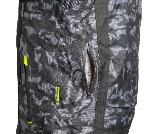 Чоловіча мотокуртка W-TEC Torebaro - чорно-сірий / 6XL