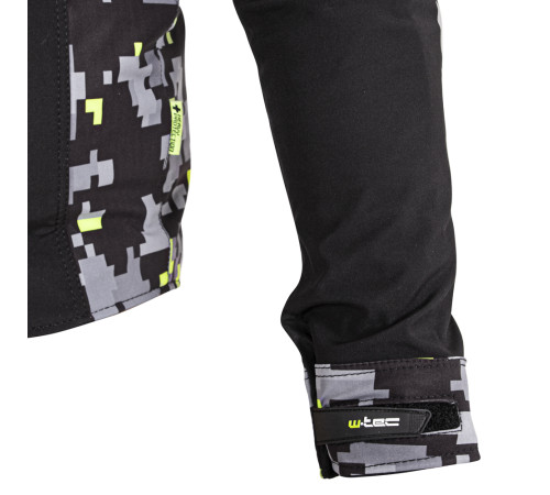Чоловіча мото-куртка з капюшоном Softshell W-TEC Kybero - розмір 6XL / чорний