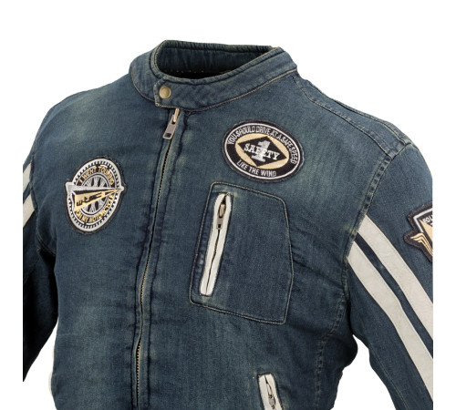 Чоловіча джинсова мотокуртка W-TEC Wildone - розмір XXL
