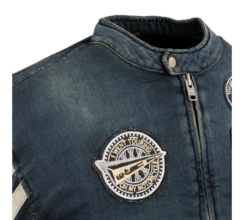 Чоловіча джинсова мотокуртка W-TEC Wildone - розмір XXL