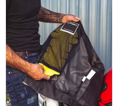 Чоловіча мотокуртка W-TEC 91 Cordura - білий/XL