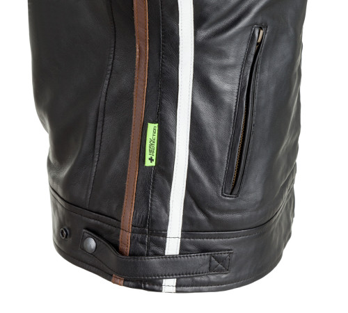 Жіноча шкіряна мотокуртка W-TEC Sheawen Lady - чорна/М