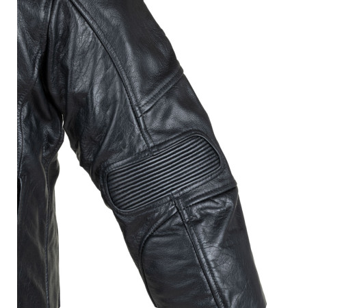 Чоловіча шкіряна мото куртка W-TEC Black Heart Wings Leather Jacket - чорний/S