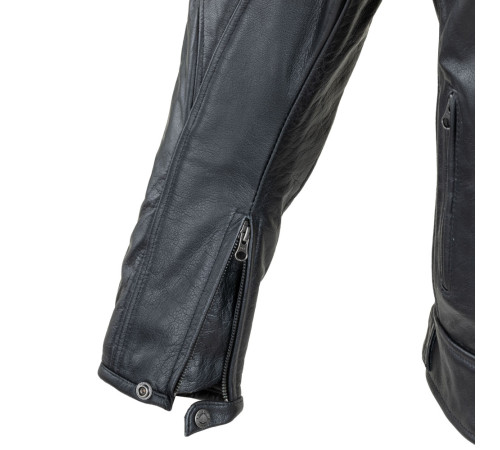 Чоловіча шкіряна мото куртка W-TEC Black Heart Wings Leather Jacket - чорний/XXL