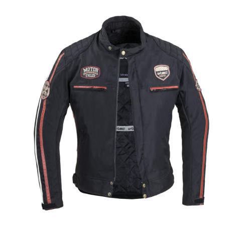 Чоловіча мотокуртка W-TEC Jawo - чорний / XXL