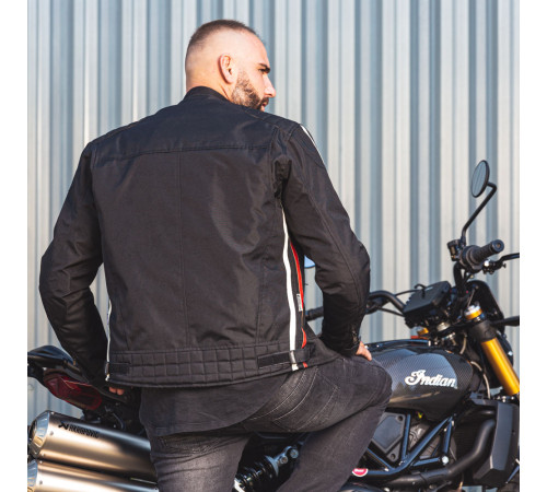 Чоловіча мотокуртка W-TEC Jawo - чорний / XXL