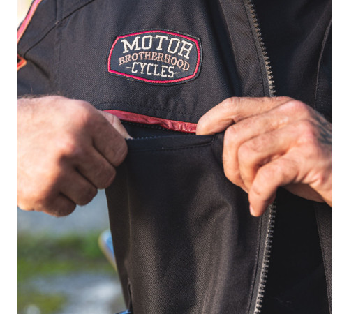 Чоловіча мотокуртка W-TEC Jawo - чорний / XXL