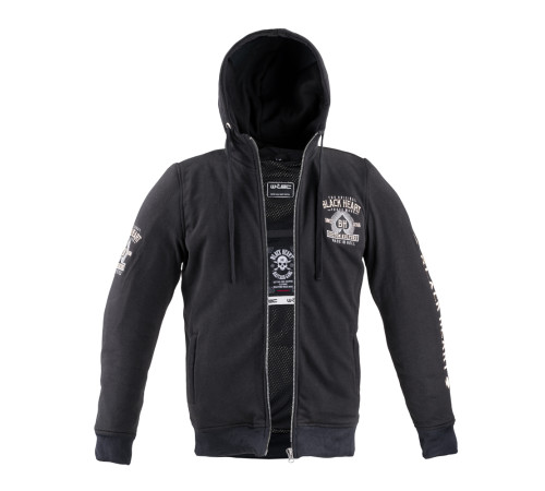 Чоловічий толстовка з капюшоном W-TEC Black Heart Kustom Kulture Hoodie - чорний/S