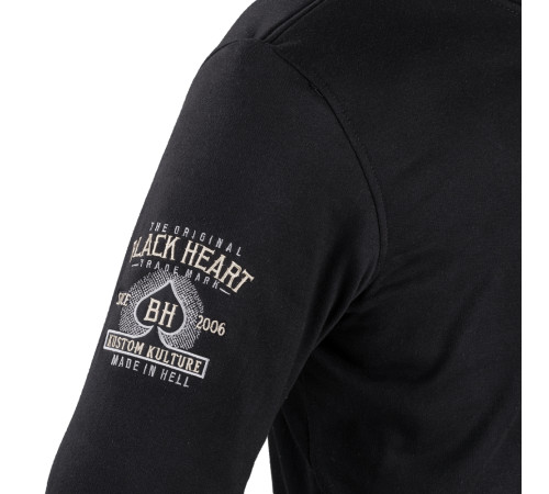 Чоловічий толстовка з капюшоном W-TEC Black Heart Kustom Kulture Hoodie - чорний/S