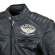 Чоловіча шкіряна мото куртка W-TEC Black Heart Wings Leather Jacket - чорний/5XL