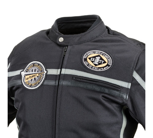 Чоловіча мотокуртка W-TEC Bellvitage Black - чорний / M