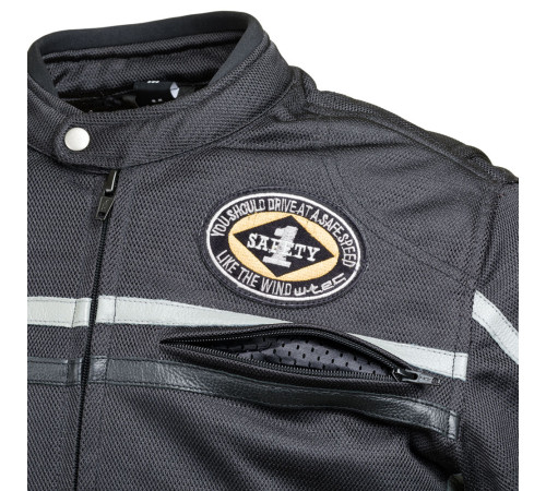 Чоловіча мотокуртка W-TEC Bellvitage Black - чорний / L