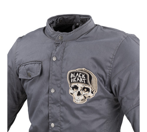 Чоловіча мотокуртка W-TEC Black Heart Garage Built Jacket - сірий/5XL
