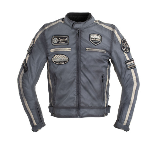 Чоловіча текстильна мотокуртка W-TEC Patriot - сірий / L