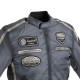 Чоловіча текстильна мотокуртка W-TEC Patriot - сірий / L