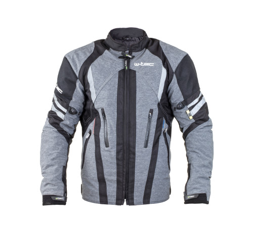 Чоловіча мотокуртка W-TEC Briesau NF-2112 - сірий / XXL
