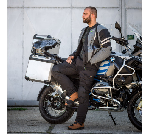 Чоловіча мотокуртка W-TEC Briesau NF-2112 - сірий / XXL