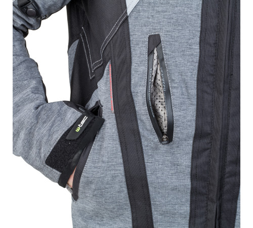 Чоловіча мотокуртка W-TEC Briesau NF-2112 - сірий / XXL