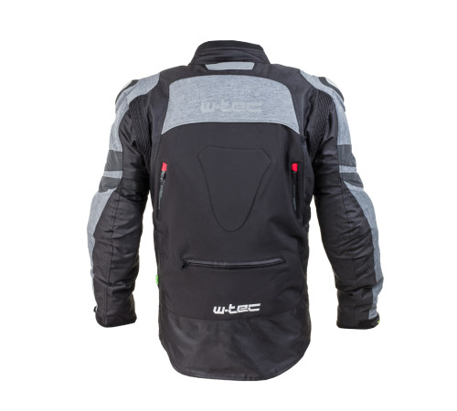 Чоловіча мотокуртка W-TEC Tomret NF-2220 - чорно-сірий / 3XL