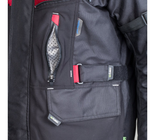 Чоловіча мотокуртка W-TEC Tomret NF-2220 - чорно-сірий / 3XL