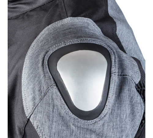 Чоловіча мотокуртка W-TEC Tomret NF-2220 - чорно-сірий / 3XL