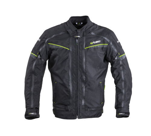Мото-куртка W-TEC Progair - розмір S / чорний-флуо