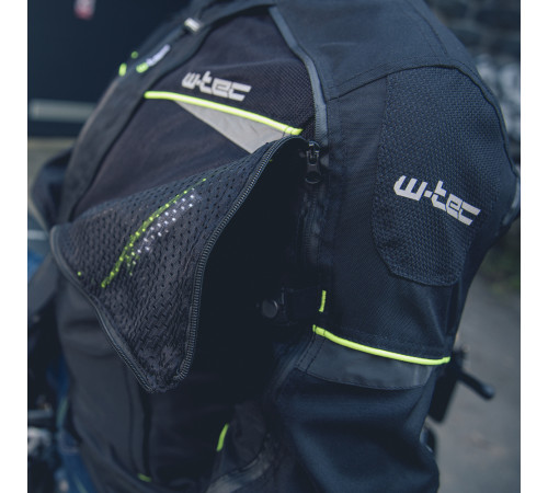 Мото-куртка W-TEC Progair - розмір S / чорний-флуо