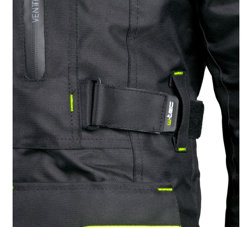 Чоловіча мотокуртка W-TEC Glomnitz NF-2205 - чорно-зелений / 5XL