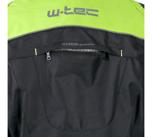 Чоловіча мотокуртка W-TEC Glomnitz NF-2205 - чорно-зелений / 5XL