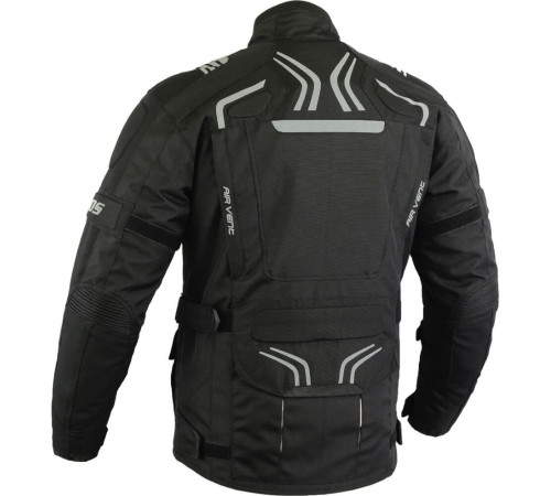 Чоловіча туристична мотокуртка BOS Temper - чорна/6XL Чоловіча туристична мотокуртка BOS Temper - чорна/6XL